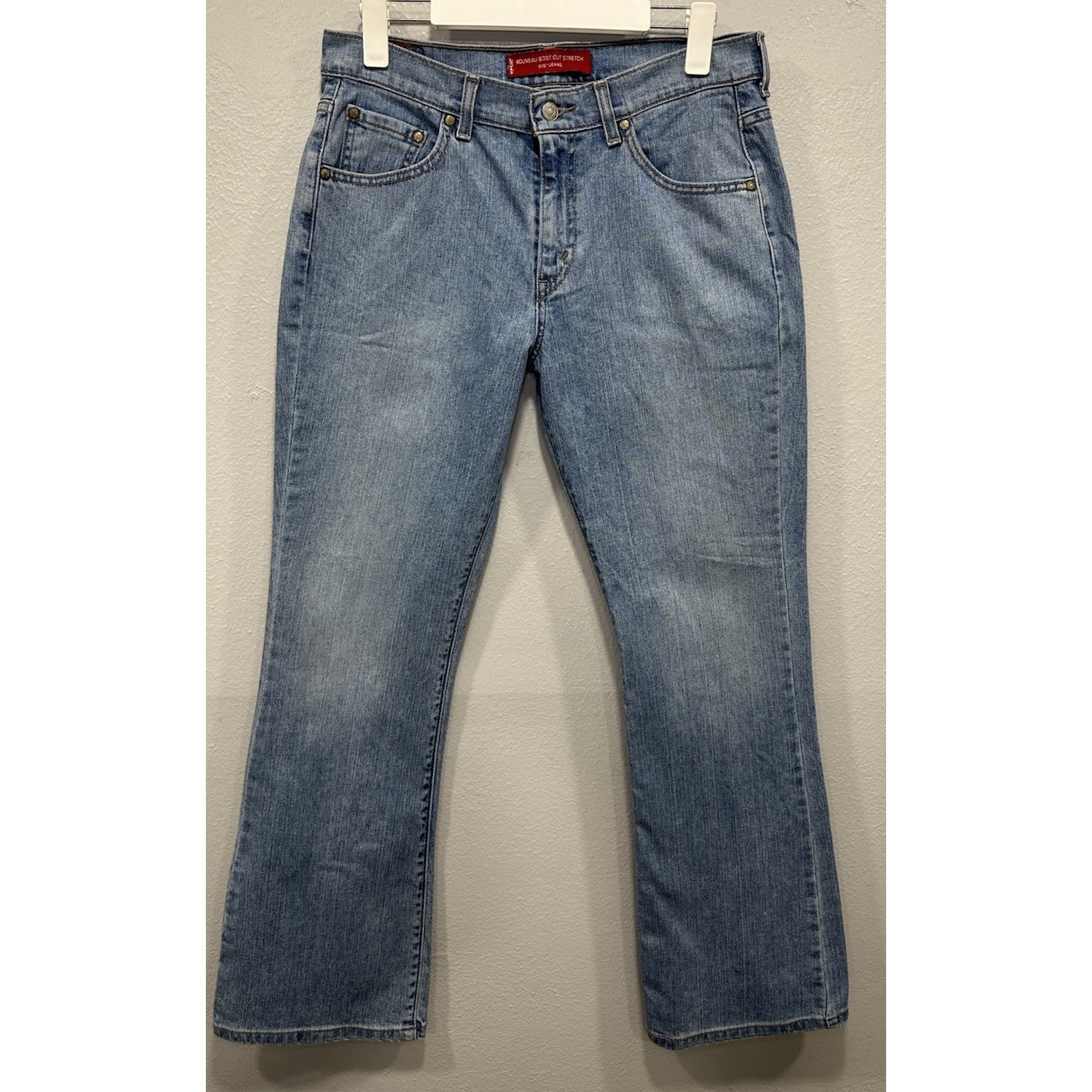 Levis 515 Denim Jeans Women's Size 10m Blue Nouveau Boot Cut Stretch 5 Pockets